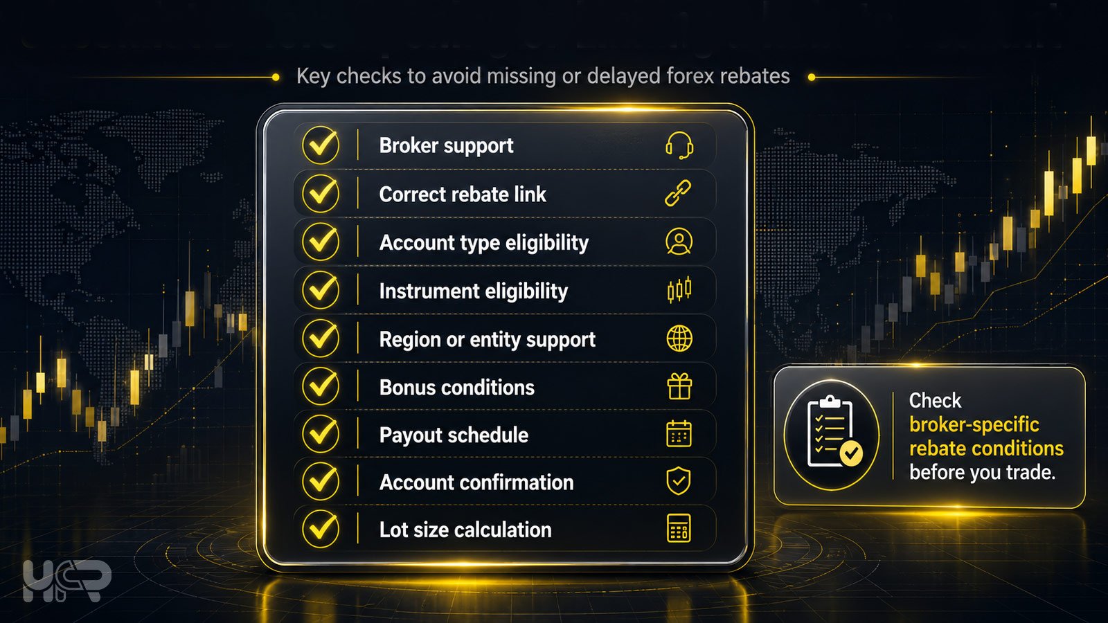 Checklist before opening or linking a forex rebate account