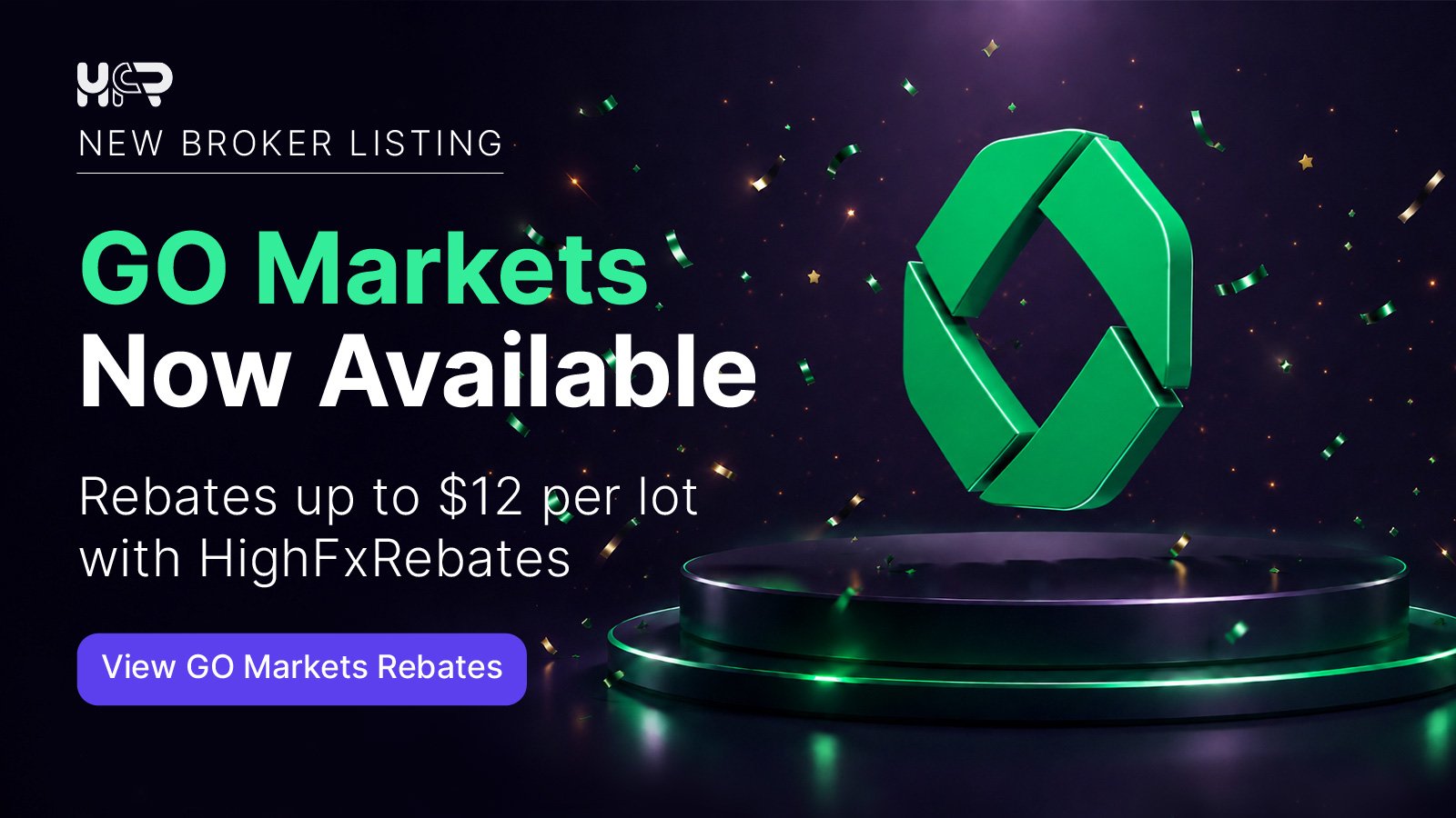 GO Markets rebates up to 12 USD per lot through HighFxRebates