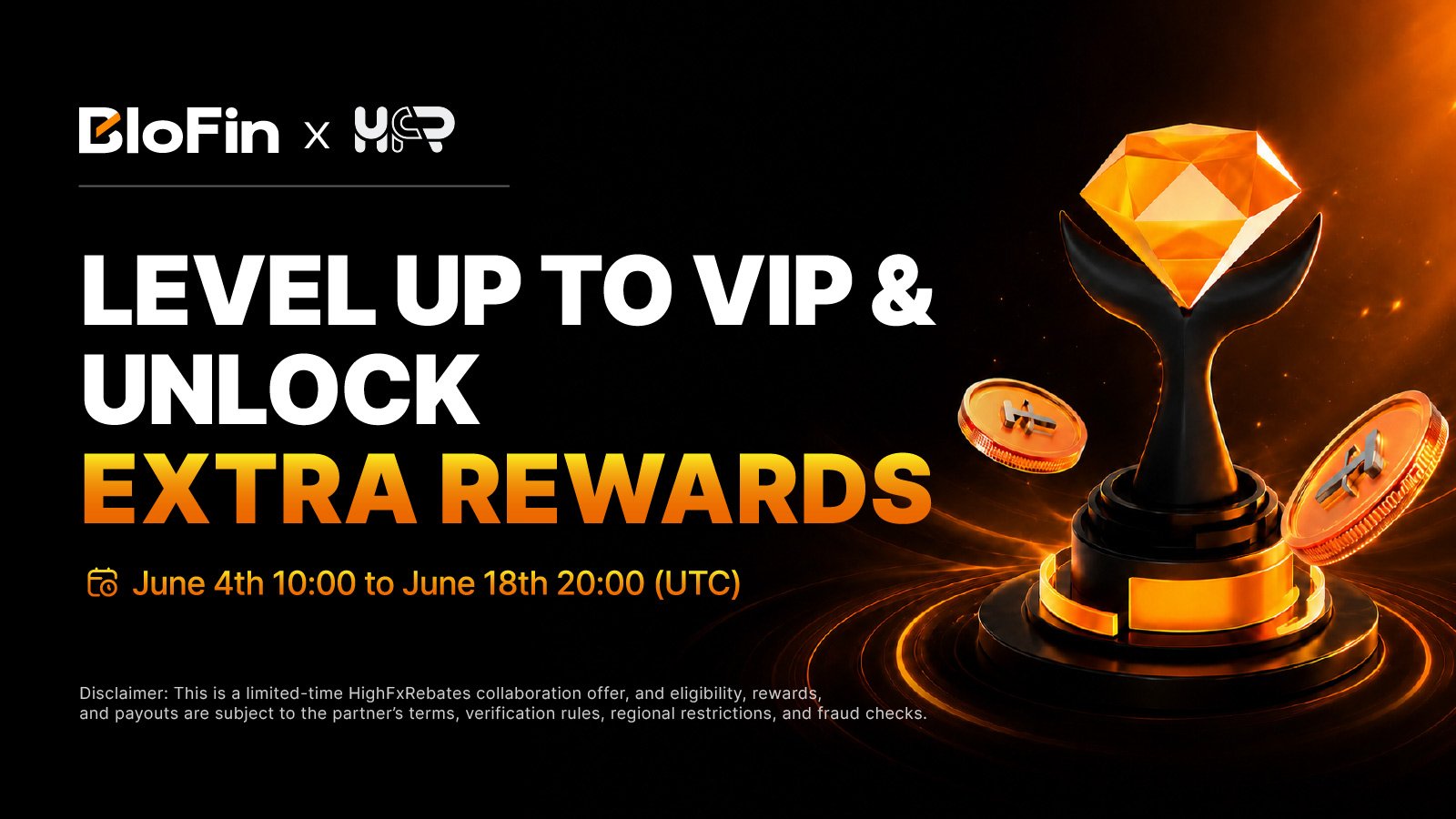 BloFin x HighFxRebates Bonus Campaign: VIP Access, Cashback and Extra Rewards