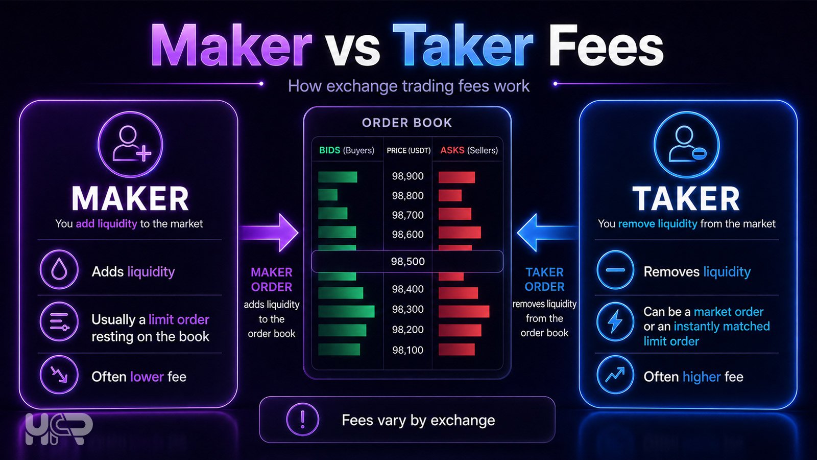 Maker and taker fees on crypto exchanges explained