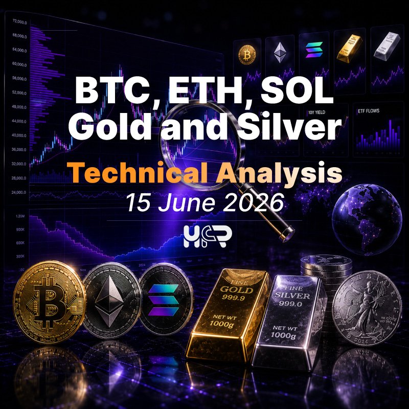 image about BTC, ETH, SOL, Gold and Silver Technical Analysis: Key Levels After Inflation and ETF Flow Volatility