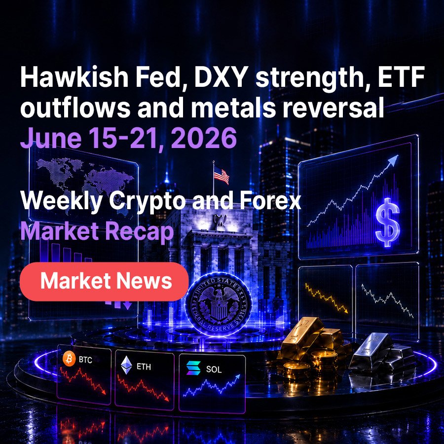 image about Weekly Crypto and Forex Market Recap: June 15–21, 2026