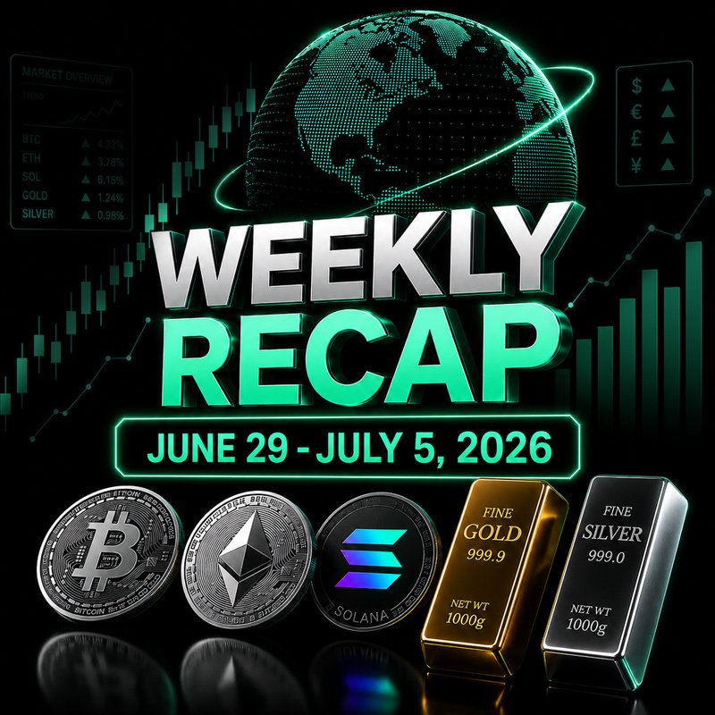 image about Weekly Market Recap: Weak Jobs Data, Softer Dollar and Crypto Stabilization | June 29-July 5, 2026
