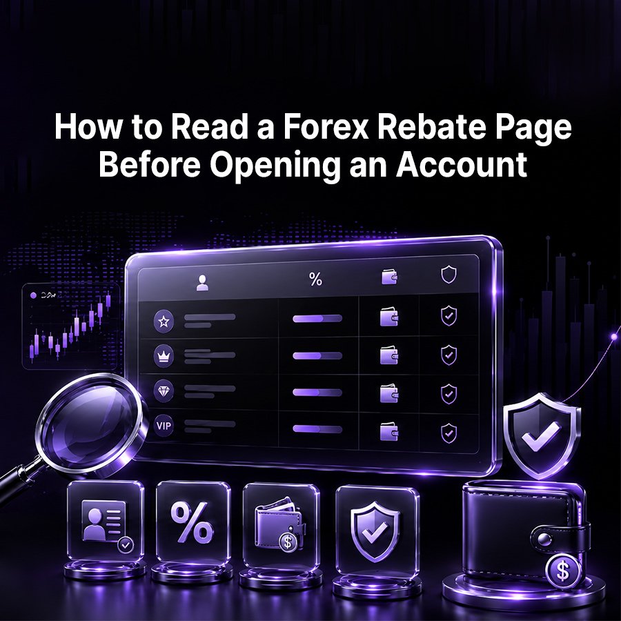 image about How to Read a Forex Rebate Page Before Opening an Account