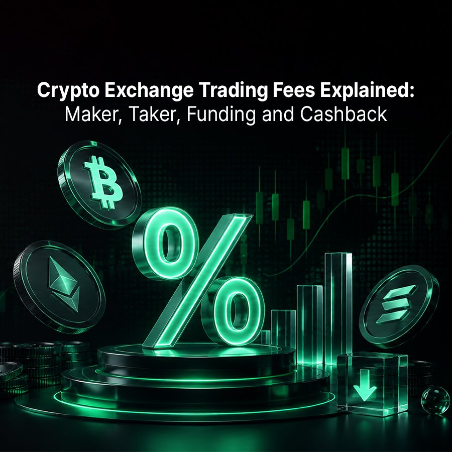 image about Crypto Exchange Trading Fees Explained: Maker, Taker, Funding and Cashback