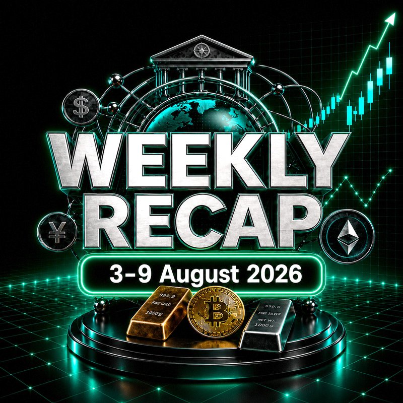 image about Weekly Market Recap: U.S. Jobs Weaken as Yields Fall and Gold, Silver and Crypto Advance— August 3-9, 2026