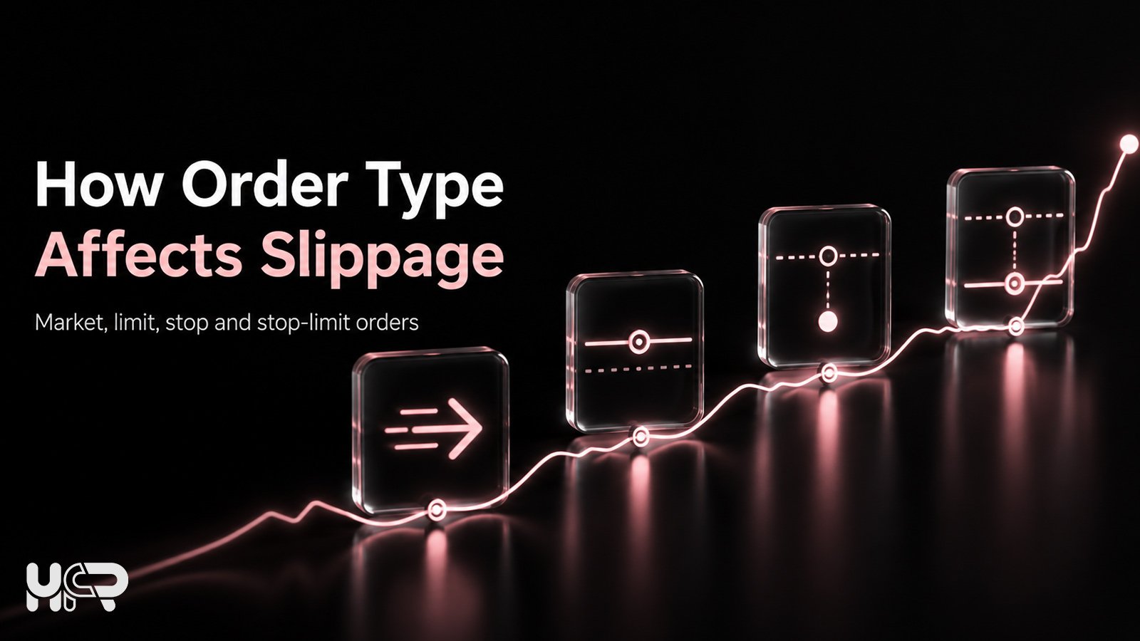 Market, limit, stop and stop-limit order types affecting forex execution and slippage