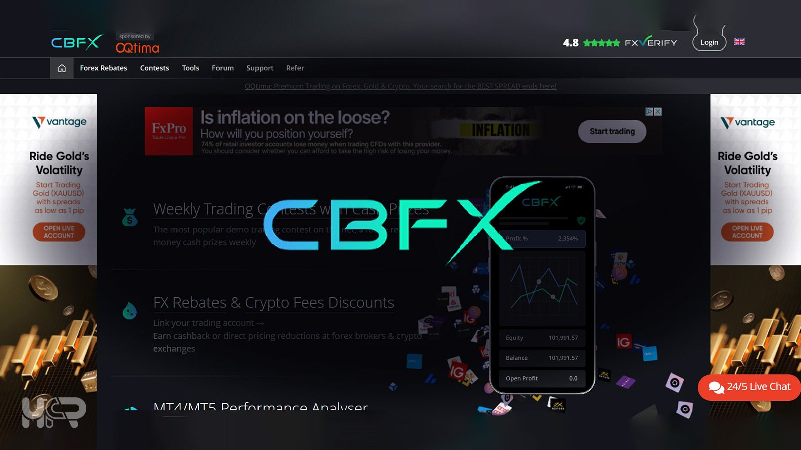 CashbackForex forex rebates and trading tools website