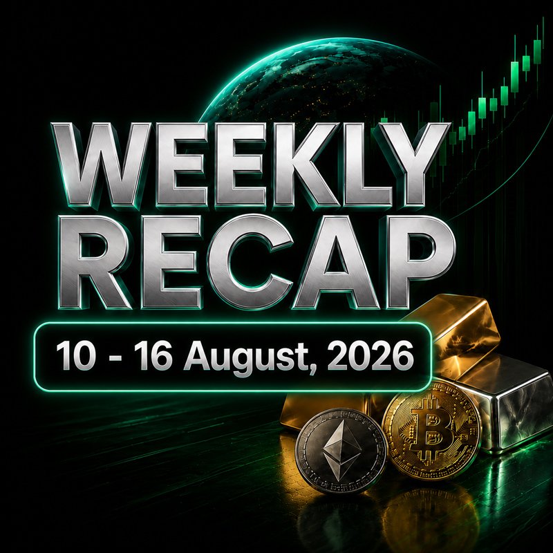 image about Weekly Market Recap: Softer U.S. Data, Lower Treasury Yields and Crypto Weakness — August 10–16, 2026