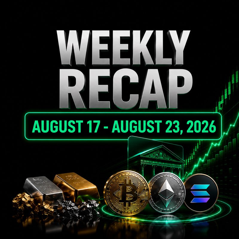 image about Weekly Market Recap: Treasury Buyback Shift, Dollar Weakness and a Rally in Gold and Crypto — August 17–23, 2026