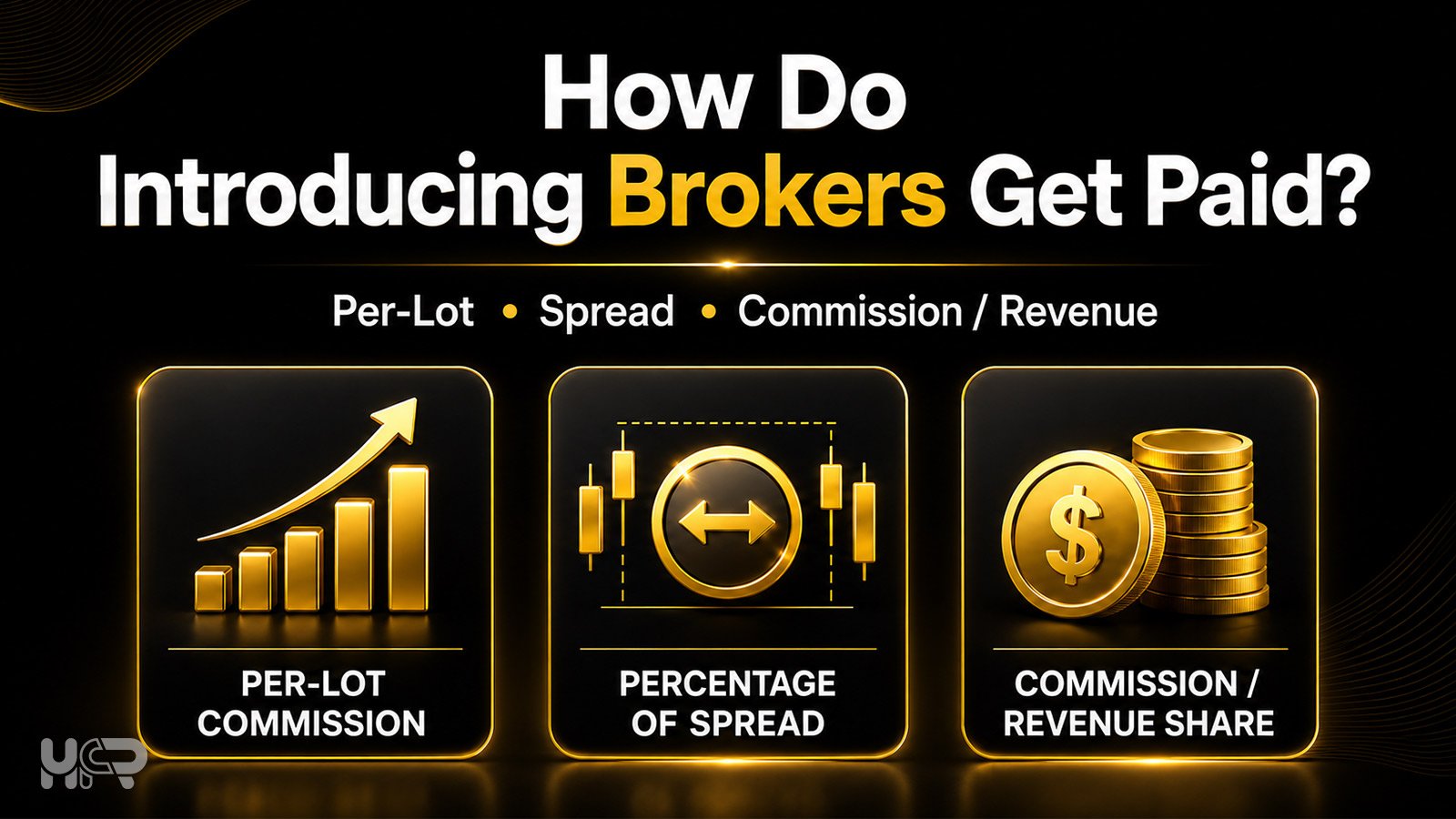 How Introducing Brokers get paid through per-lot commission, percentage of spread, or commission and revenue share.