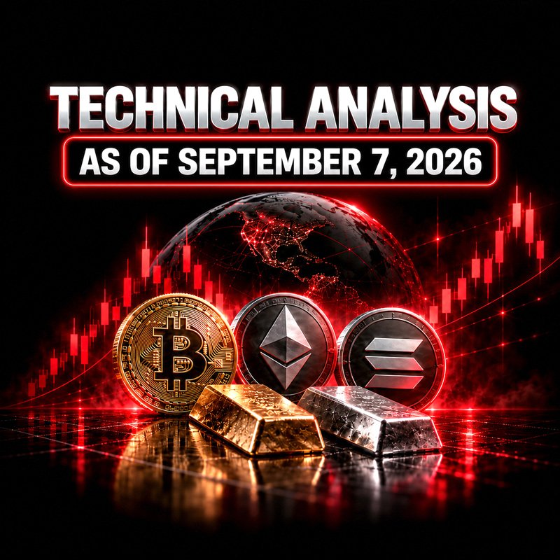 image about Bitcoin, Ethereum, Solana, Gold and Silver Technical Outlook: Key Daily Zones — September 7, 2026