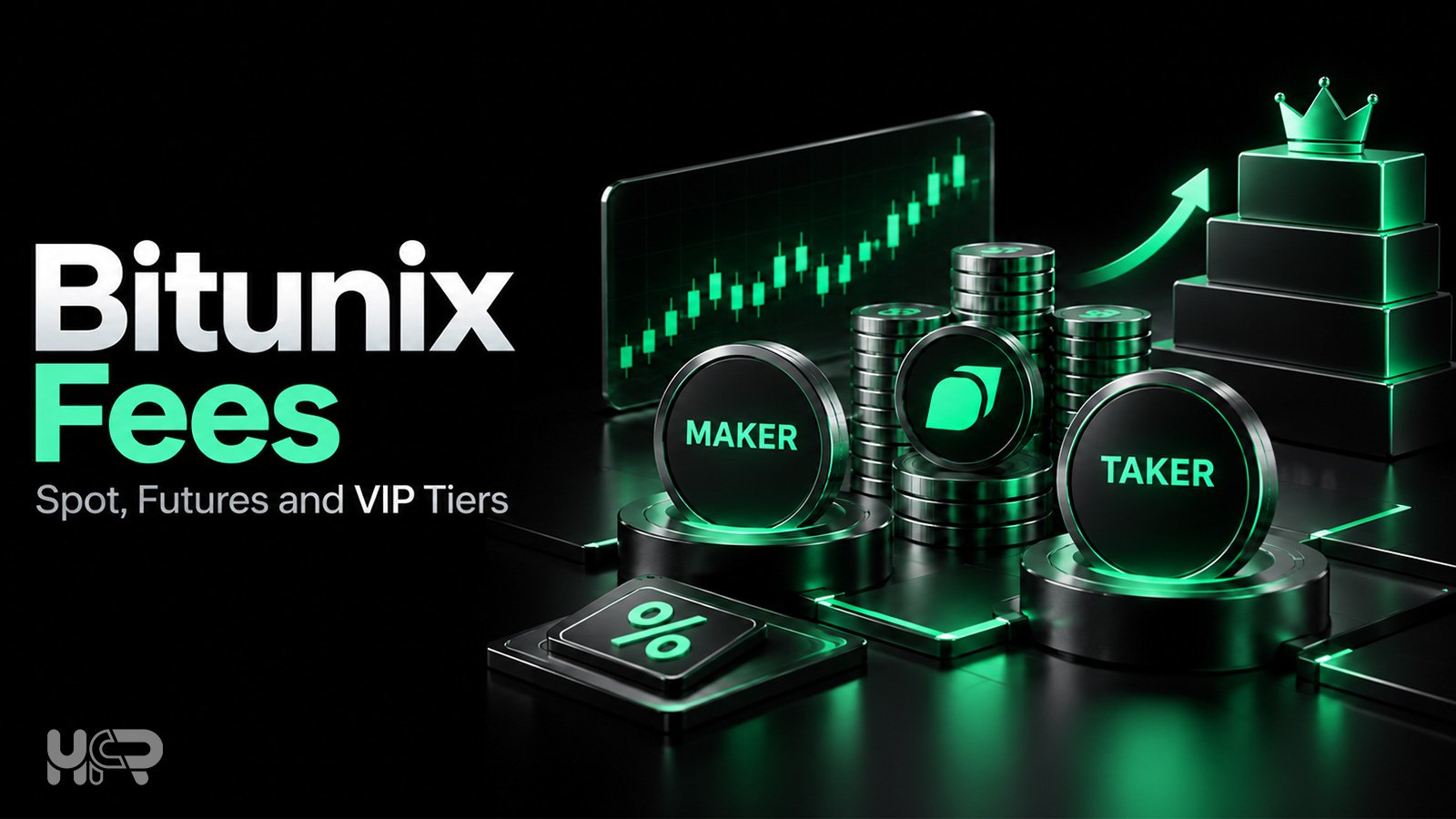 Bitunix maker and taker fees for Spot, Futures and VIP tiers