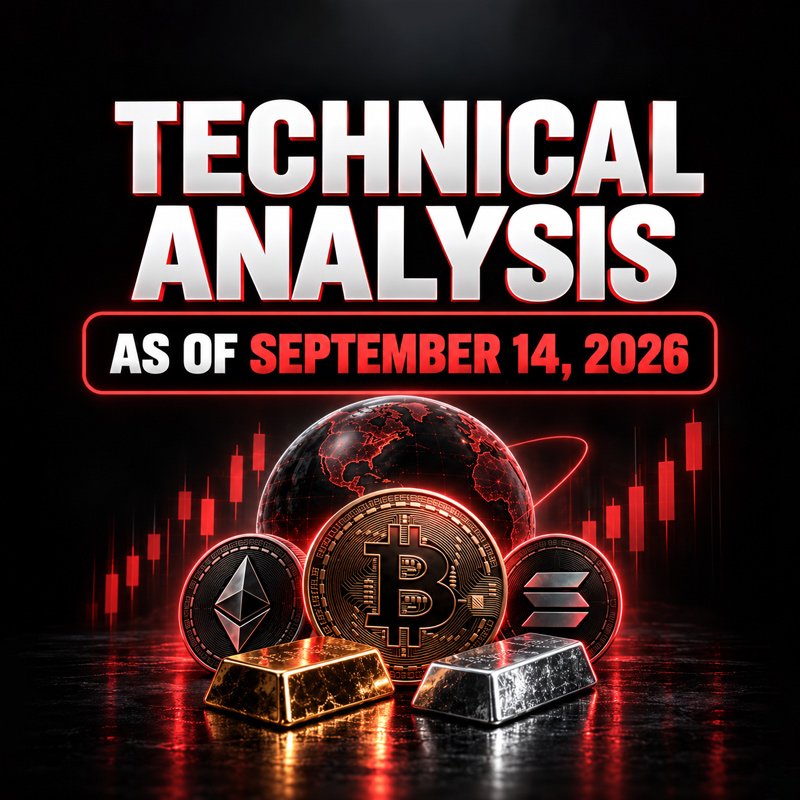image about Bitcoin, Ethereum, Solana, Gold and Silver Technical Outlook: Key Daily Zones — September 14, 2026