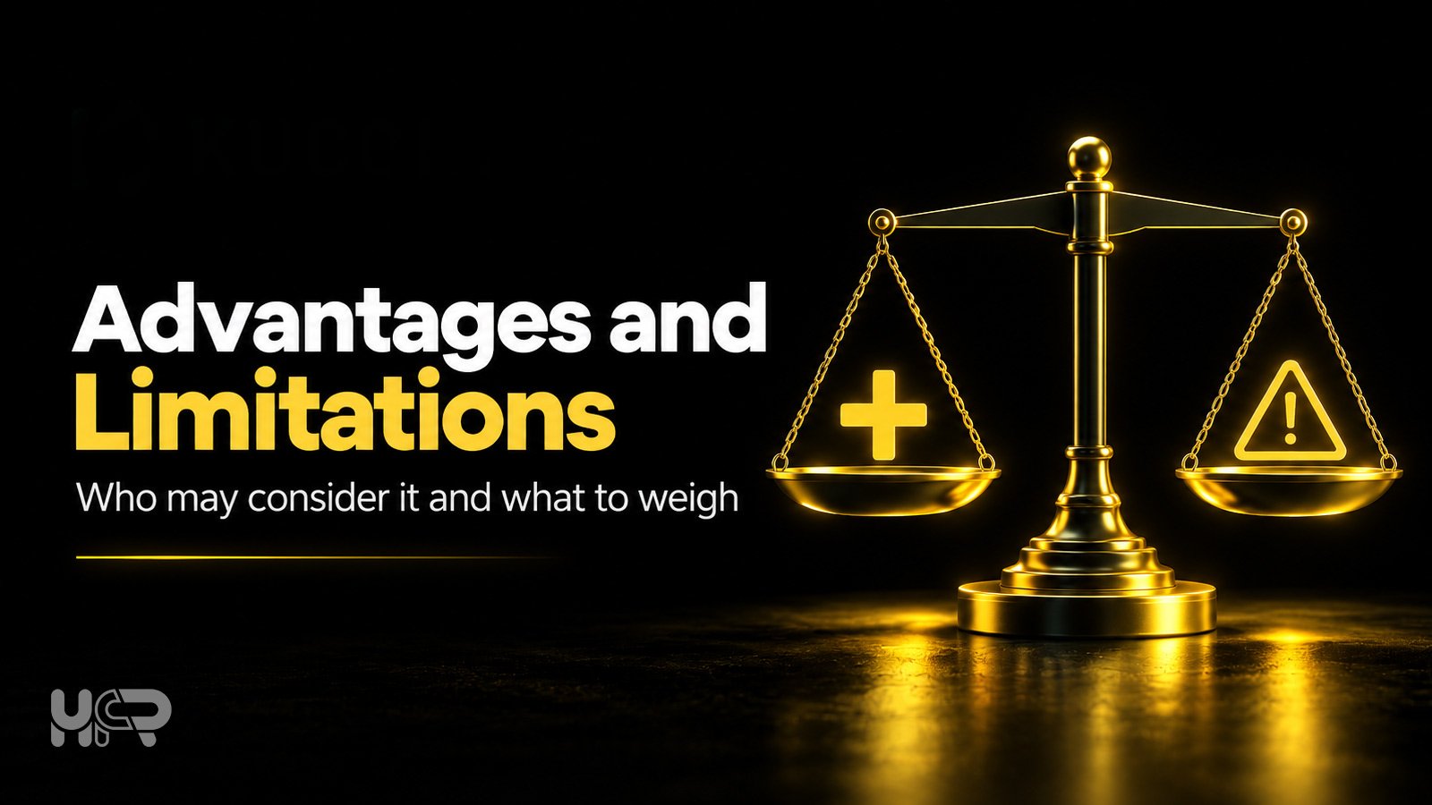 KuCoin advantages and limitations graphic comparing key benefits, risks and account considerations
