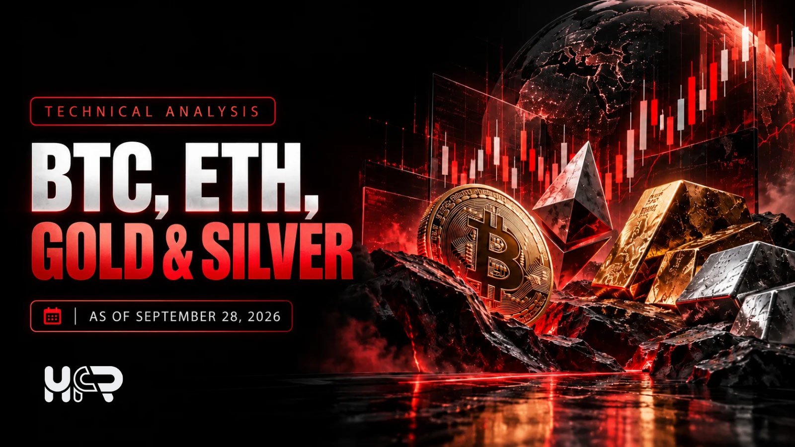 BTC, ETH, gold and silver technical outlook for September 28, 2026