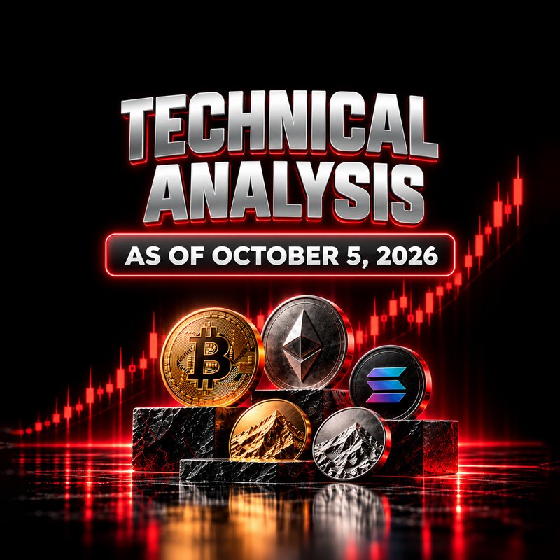 image about Bitcoin, Ethereum, Solana, Gold and Silver Technical Outlook: Key Daily Zones After a Mixed Macro Week — October 5, 2026