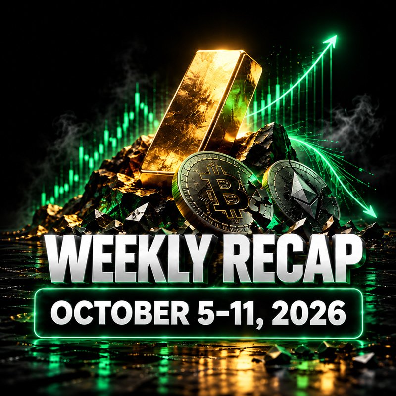 image about Weekly Market Recap: Gold Gains as Crypto and Fund Flows Weaken, 5–11 October 2026